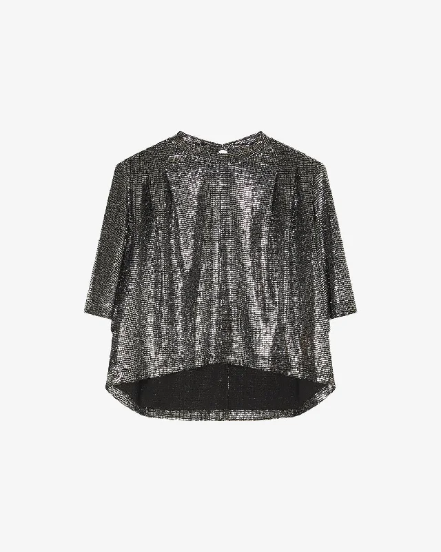 Women's Blouse with V-Shaped CollarDelfi Top