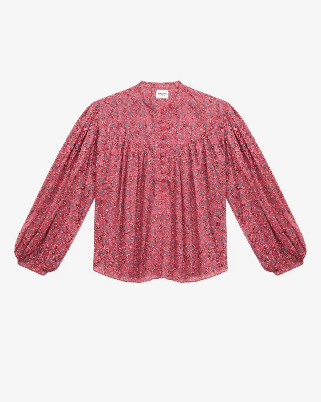 Women's Blouse with Mandarin CollarSalika Top