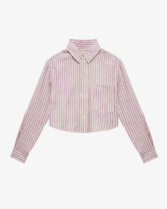 Women's Blouse with Notched CollarEliora Shirt