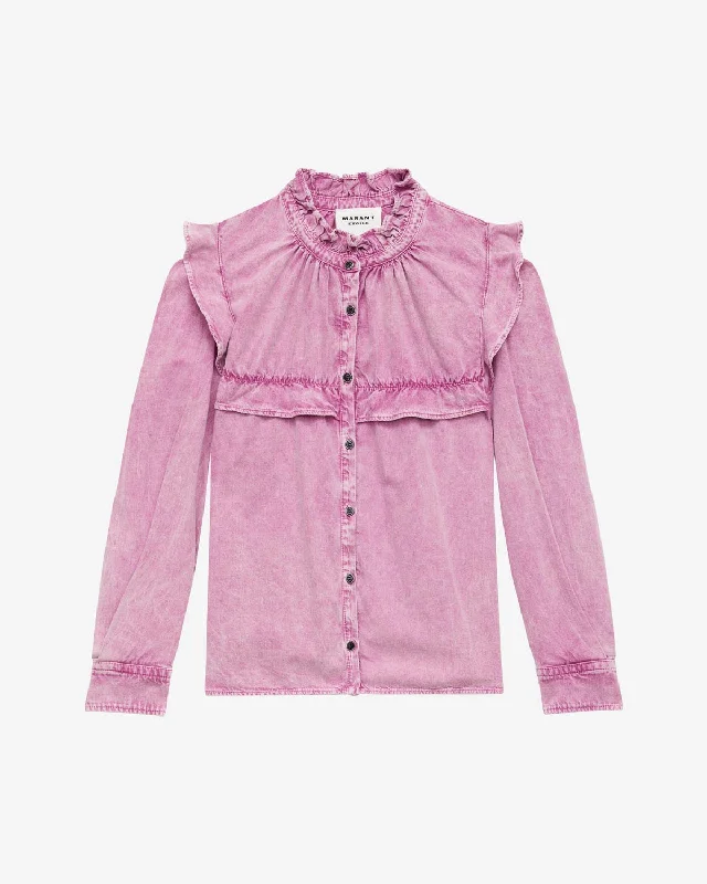 Women's Blouse with Mandarin CollarIdety Shirt