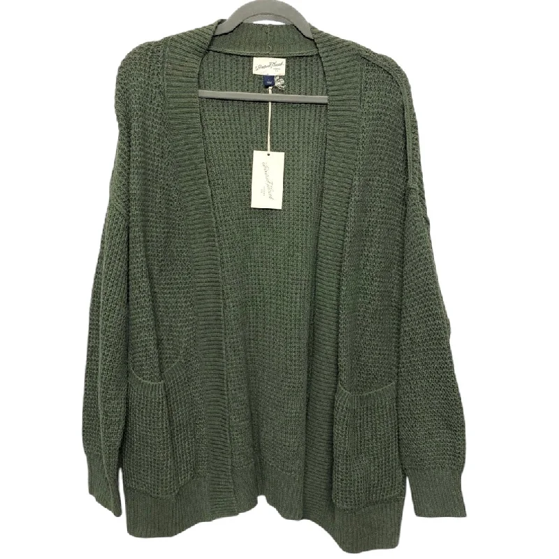 Women's Longline SweatersSweater Cardigan By Universal Thread In Green, Size: L