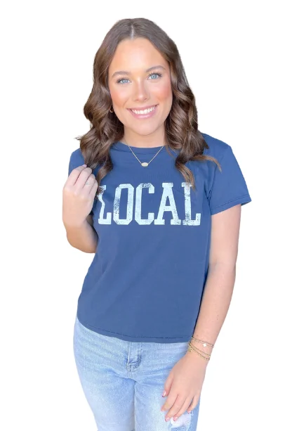 Women's Blouse with Keyhole CollarZ Supply Local Tourist Tee