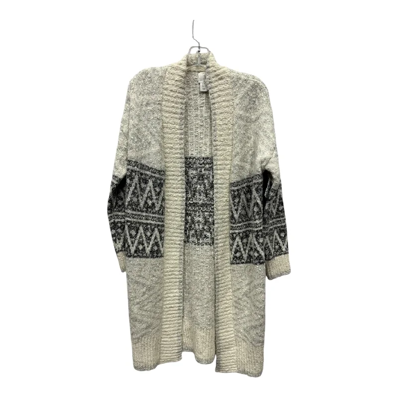 Women's Estonian Wool SweatersSWEATER CARDIGAN by JOIE In CREAM & GREY, Size: S