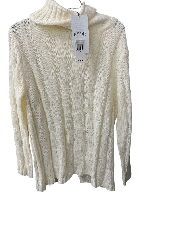 Women's Chunky Knit SweatersSweater By Hyfve In Cream, Size: M