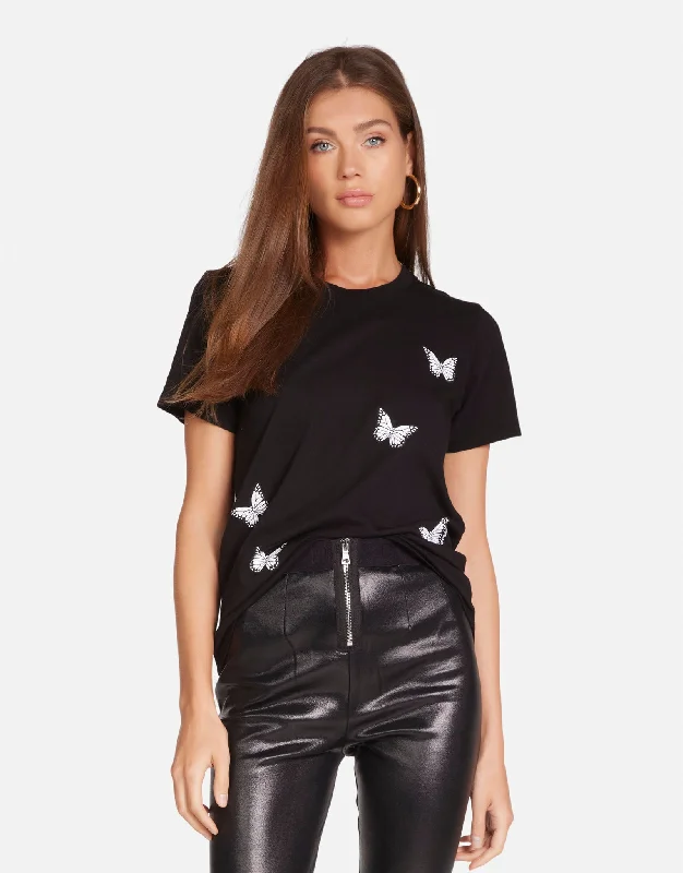 Women's Short-Sleeve BlouseCroft Optimist Butterflies