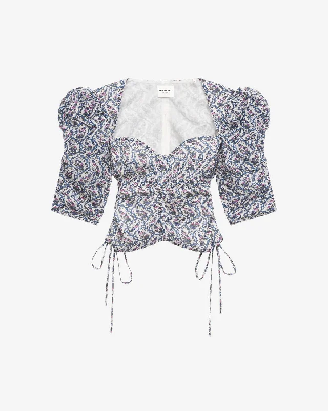 Women's Blouse with Peter Pan CollarGalaor Top