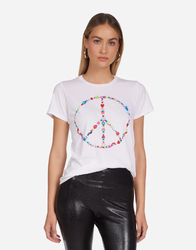 Women's Blouse with Keyhole CollarCroft X Charm Peace Sign