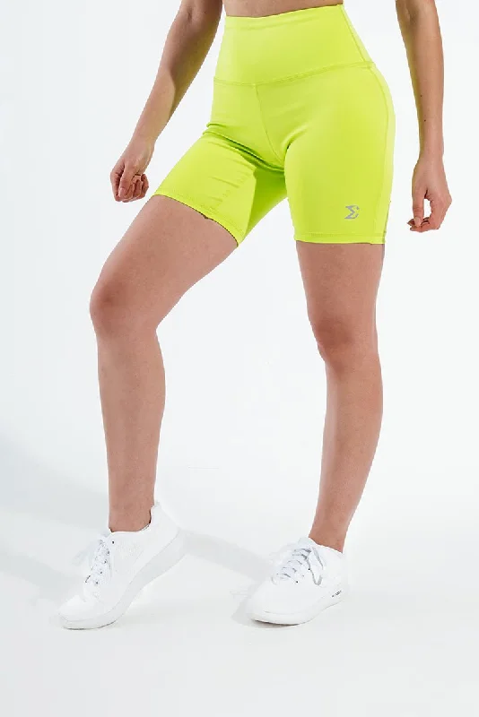 Women's Elegant ShortsAcid Lime Essential Biker Short