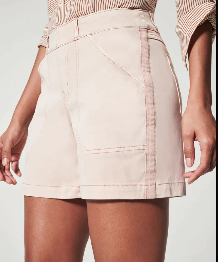 Women's Essential ShortsSpanx Pale Pink Stretch Twill Shorts