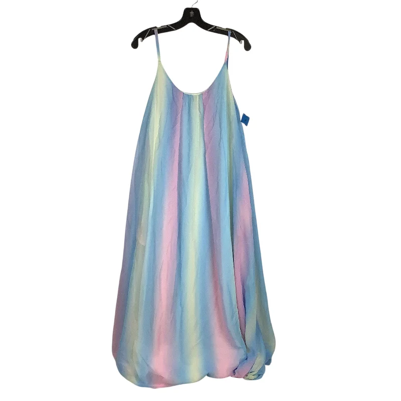 Women's High Collar DressesDress Casual Maxi By Pink Lily In Multi-colored, Size: S