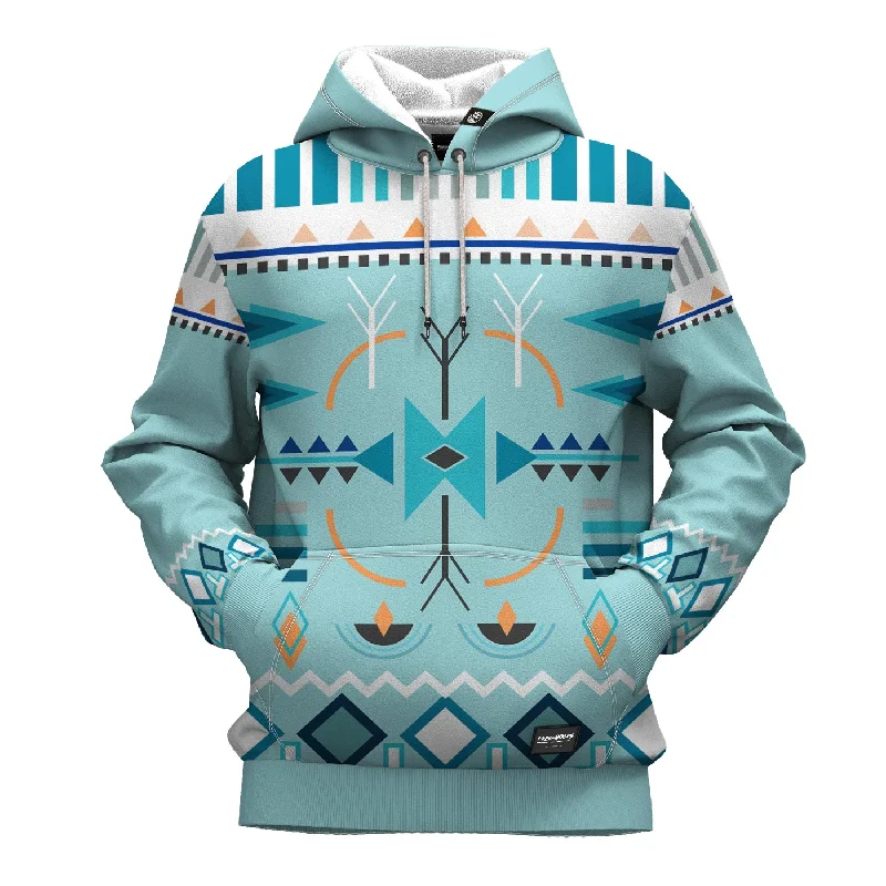 Women's Hooded Sweatshirts with Tapered WaistBlue Hoodie