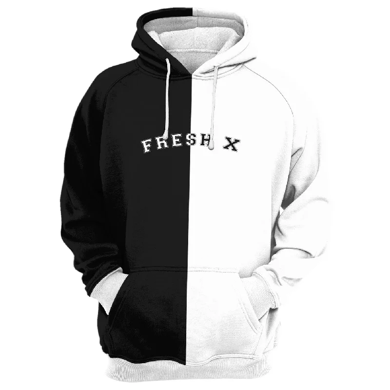 Women's Hooded Zip-Up SweatshirtsBnW Hoodie