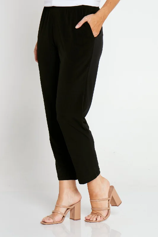 Women's Trouser PantsGianna Pocket Pants Petite - Black