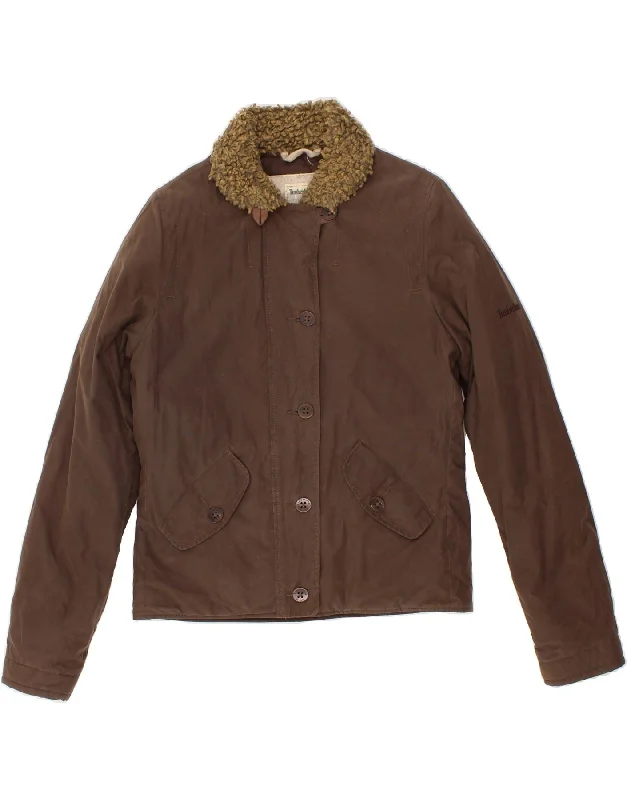 Women's Coats with BeltTIMBERLAND Womens Bomber Jacket UK 10 Small Brown