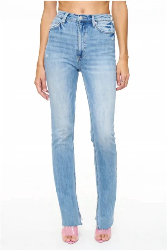 Women's Jodhpurs with Notched CollarColleen High Waisted Bootcut Denim Jeans In Grammercy