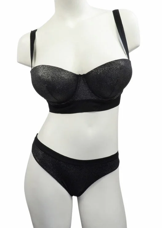 lightweight cotton briefs with a soft and stretchable fabric for everyday comfortNight Shimmer Bra & Panty Set