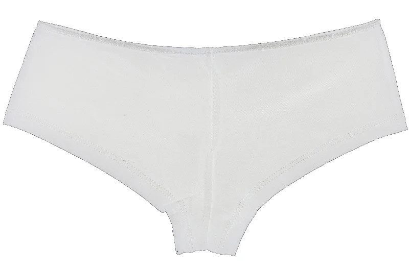 lightweight mesh panties with a lace overlay for a romantic touchWhite Boyshorts — Starting at $3.50