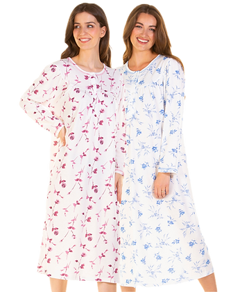 women's pajamas with a cozy, snug fit for ultimate comfortCuddleknit Long Sleeve Nightdress