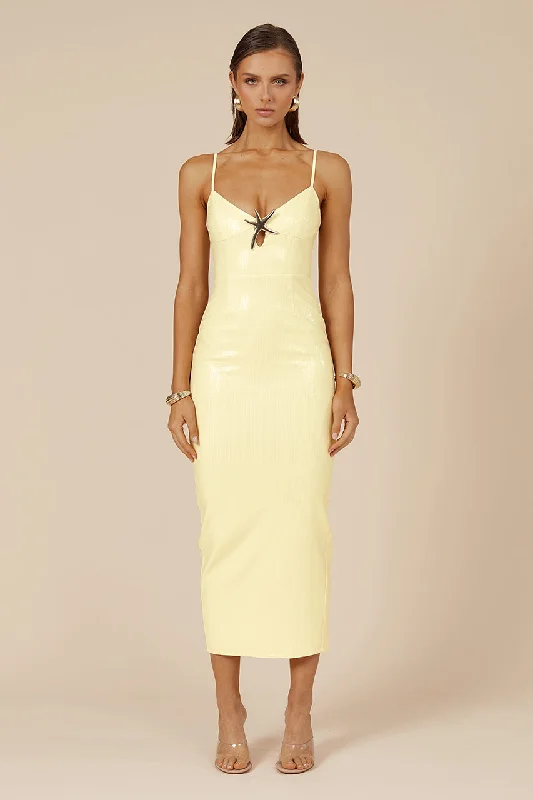 Women's Pencil DressesBenita Midi Dress - Lemon