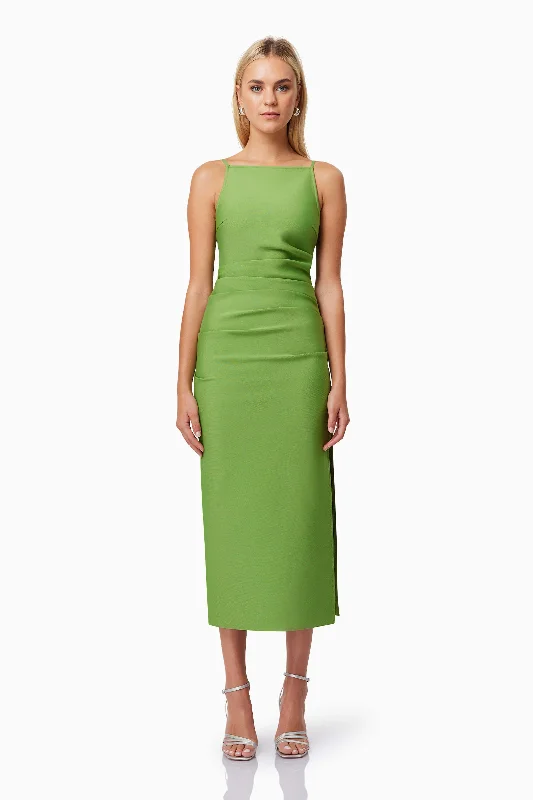 Women's Sweetheart-Neck DressesRose Midi Dress - Green