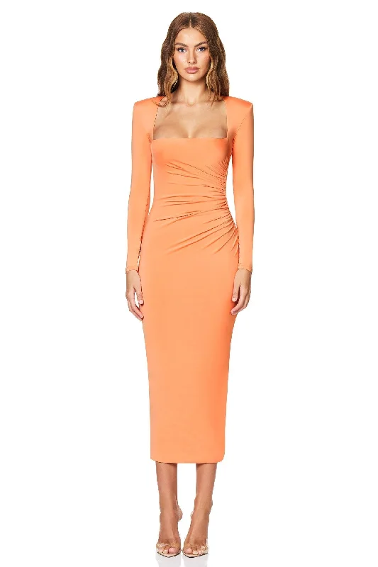 Women's Rounded Collar DressesNookie Dare Midi Dress - Mango