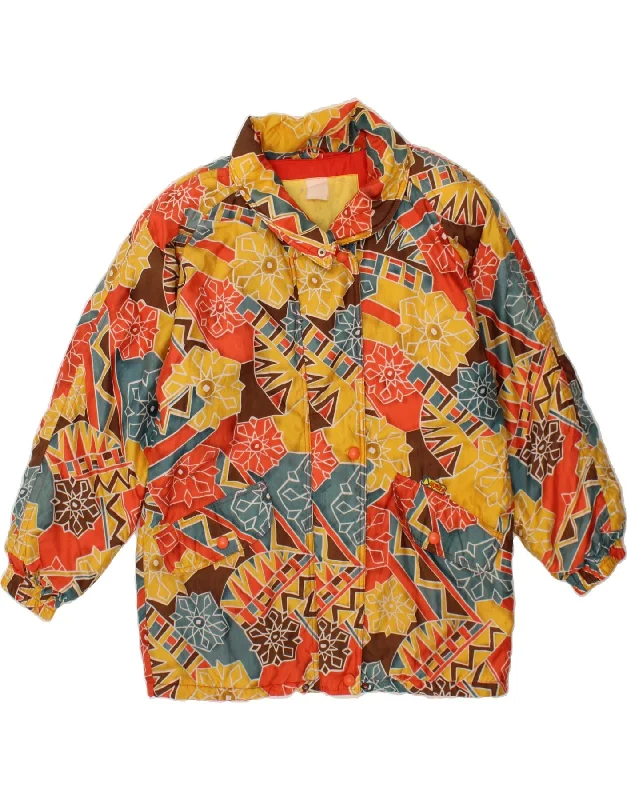 Women's Wool CoatsDOLOMITEN Womens Abstract Pattern Windbreaker Coat UK 18 XL Multicoloured