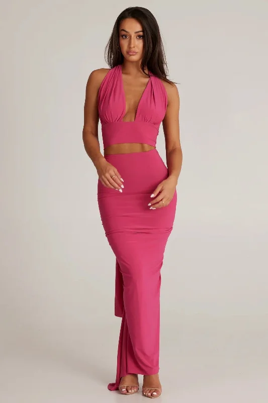 Women's Jumpsuits with Narrow CollarKali Multi-Way Two Piece Set - Magenta