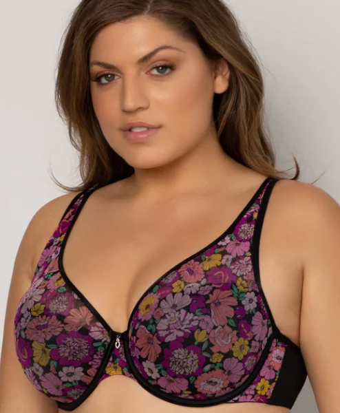 mastectomy bra with foam liningCurvy Couture Plunge T-shirt Bra