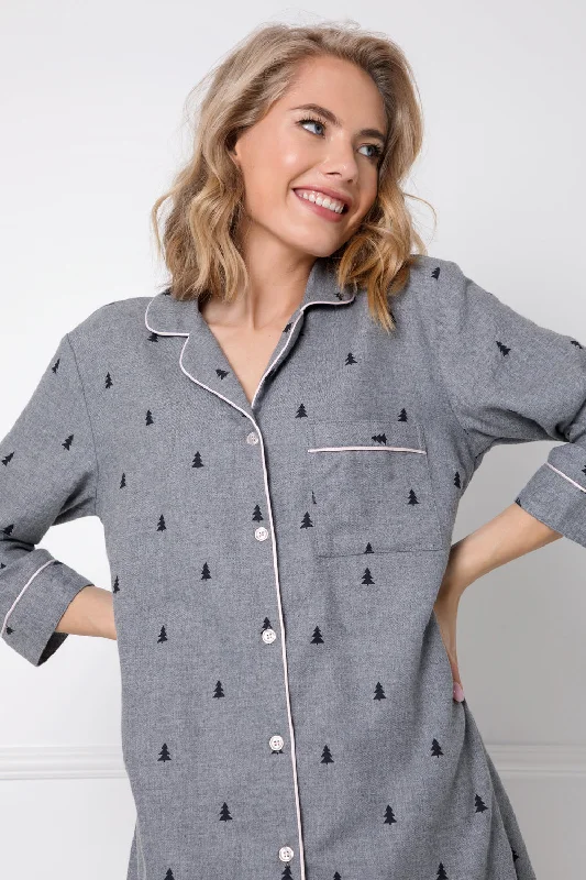 women's pajamas with pockets on the chestElaine Nightdress