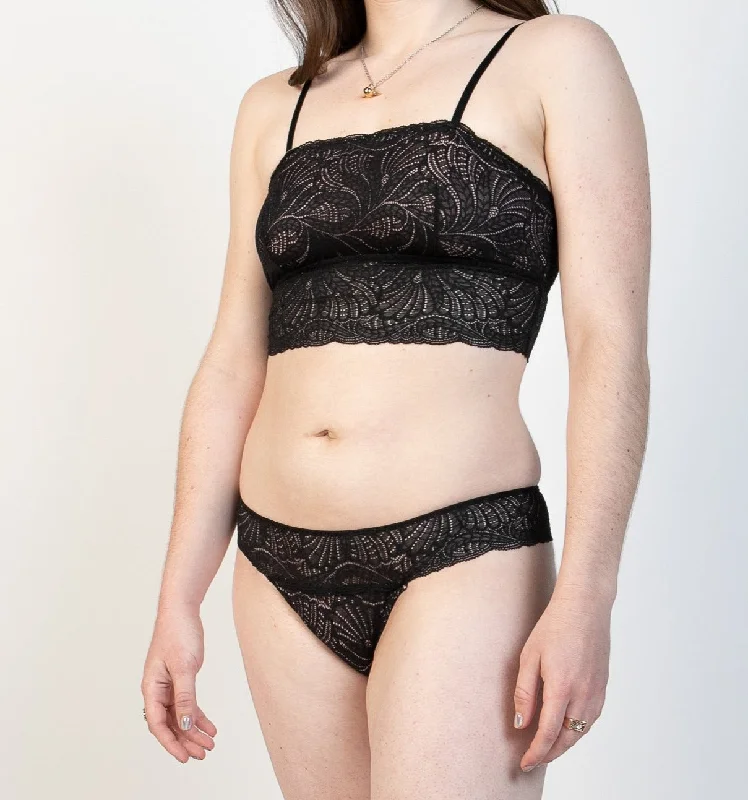 seamless bra with lace detailingLouisa Lace Bralette