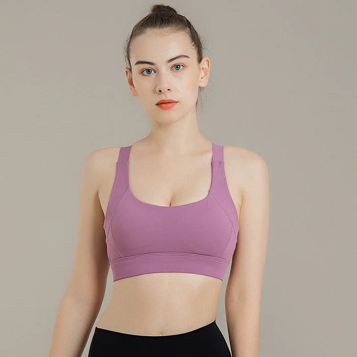 seamless sports bra for swimmingFilhot™ Cross Back Seamless High Intensity Sports Bra Up To 3XL