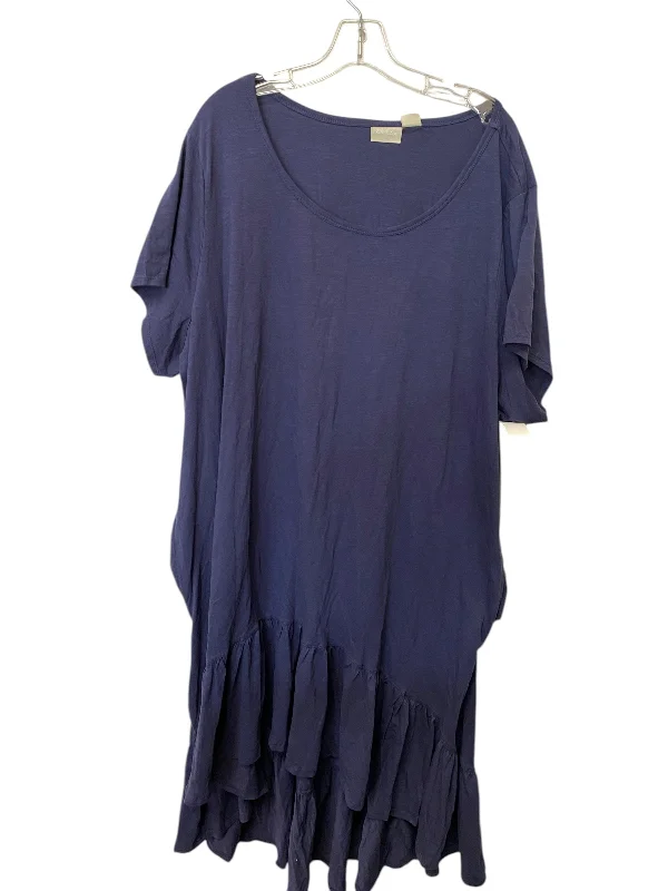 Women's Shawl Collar DressesDress Casual Maxi By Clothes Mentor In Blue, Size: 30