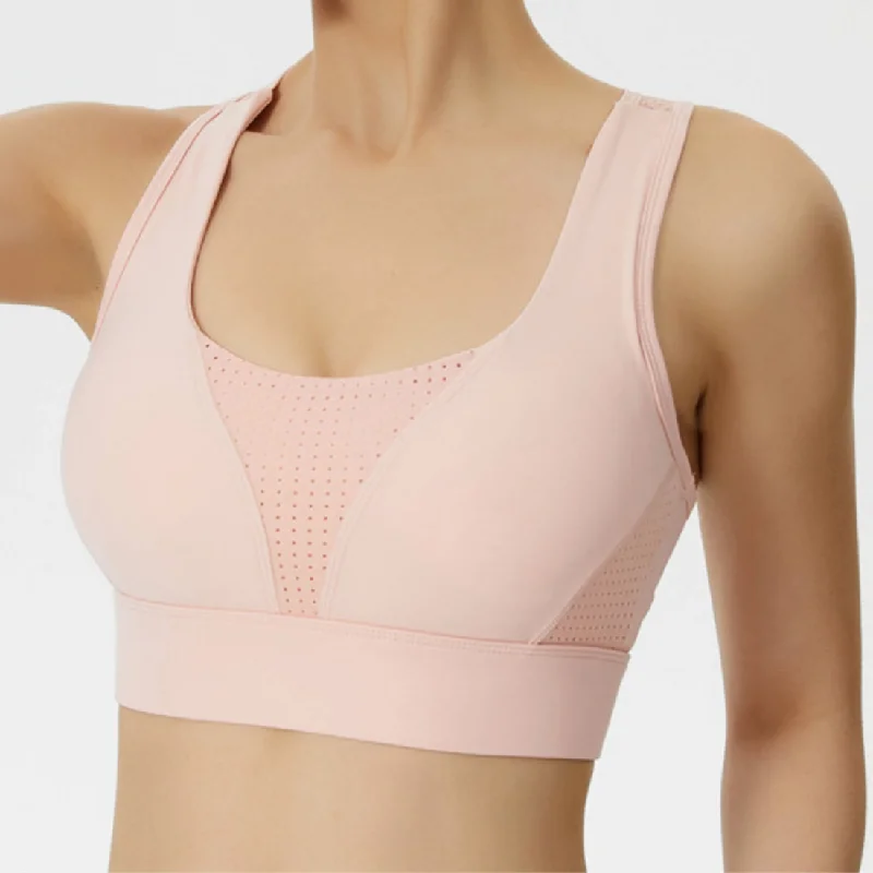 balconette bra for cleavage enhancementFilhot™  V-mesh Design Sports Bra Up To 5XL