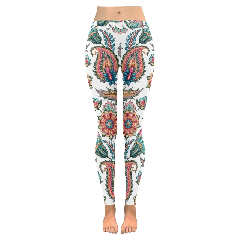 Zenzzle Paisley Pattern print laides Low Rise yoga Leggings for women