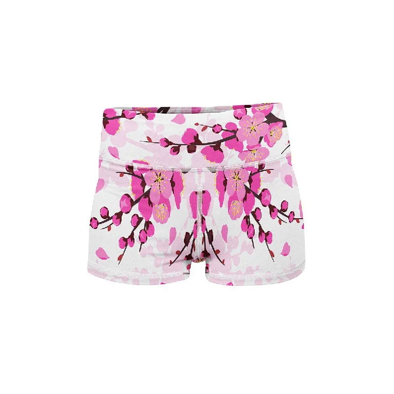 Women's Board ShortsCherry Blossom Yoga Shorts