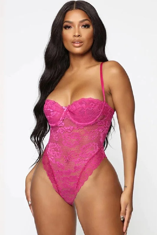 firm-control shapewear for bodycon dressesBody Dentelle Fuchsia