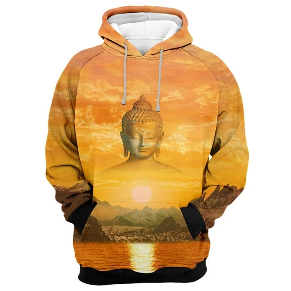 Women's Hooded Sweatshirts with Fitted SleevesHoly Sunset Hoodie