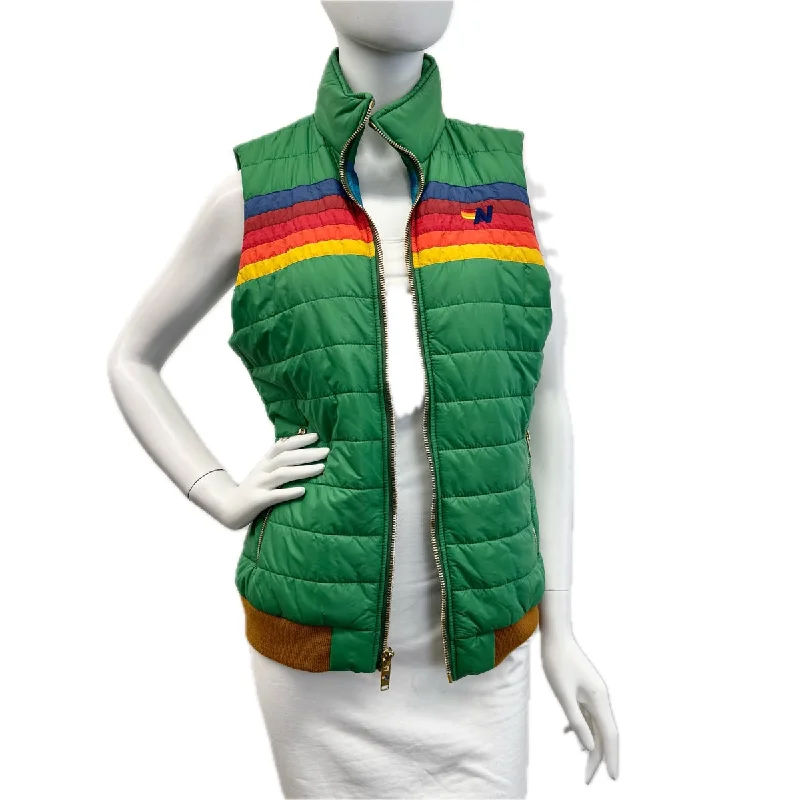 Women's Blouse with Low CollarAviator Nation Vest