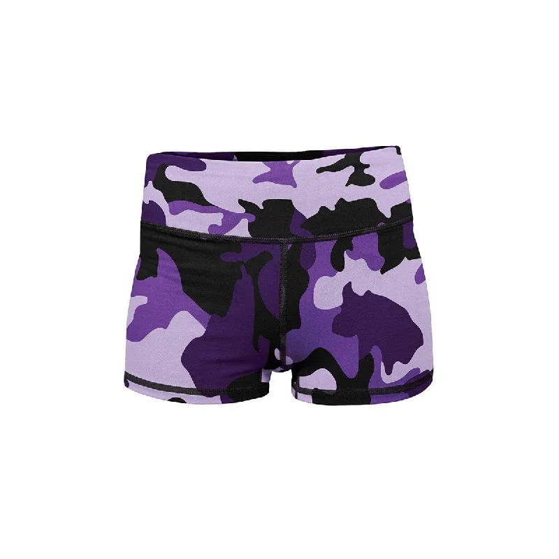 Women's Distressed Denim ShortsPurple Camo Yoga Shorts