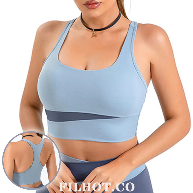 lightweight sports bra for runningFilhot™ Cross Back Yoga Sports Bra Up To XL