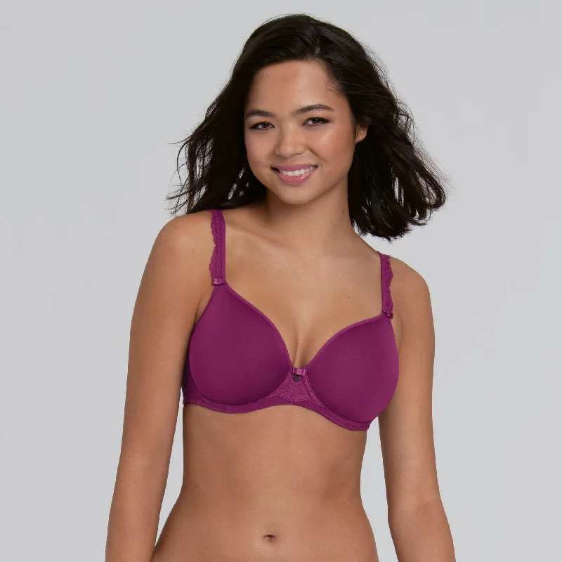 wireless mastectomy bra with soft cupsBH spacercups Selma 5637 252 purple wine