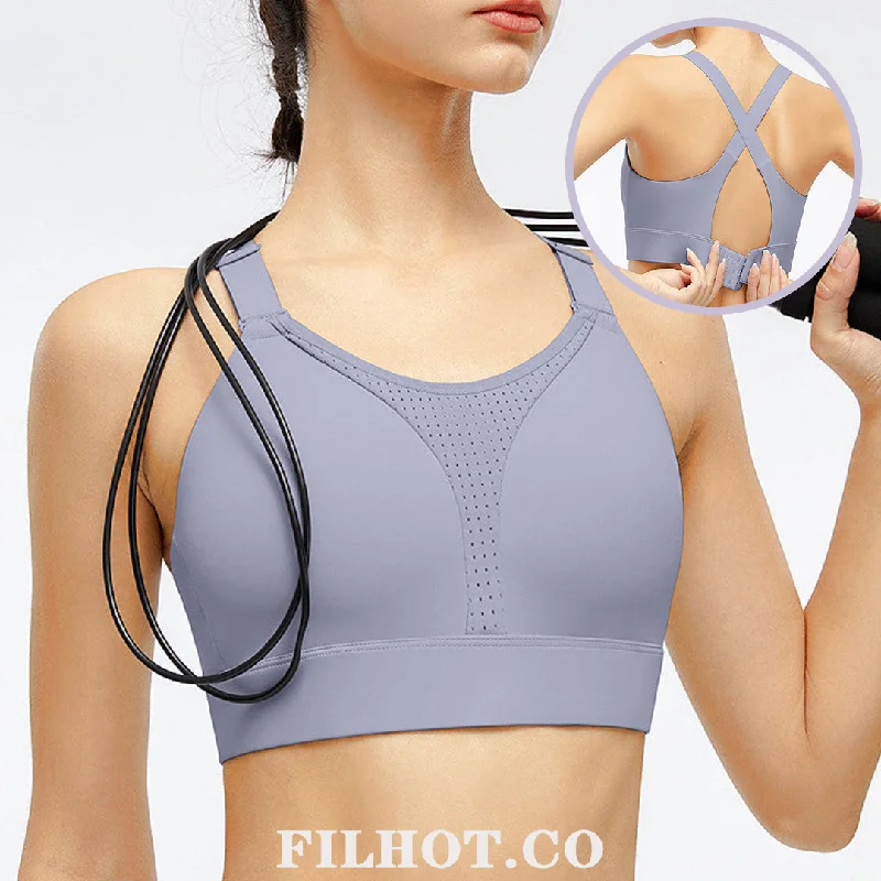 plus-size nursing bra with crossover strapsFilhot™ Y Breathable Sports Bra Up To 2XL