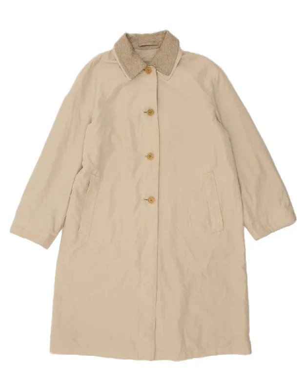 Women's Quilted CoatsALLEGRI Womens Overcoat UK 14 Large Beige Polyester