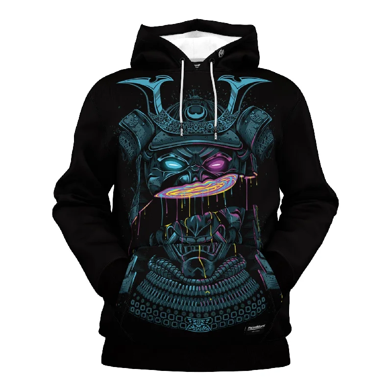 Women's Hooded Sweatshirts with Fleece LiningDistressed Samurai Hoodie