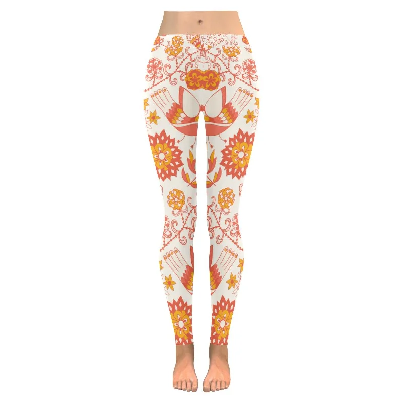 Zenzzle colorful floral and bird print yoga Leggings for women(XXS-5XL)