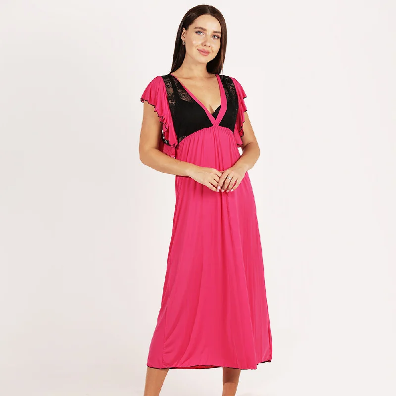 women's button-down pajama shirtsChristina Drop Shoulder Midi