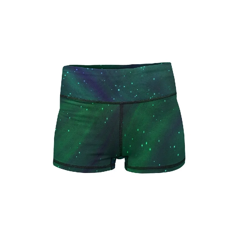 Women's Dress ShortsNorthern Lights Yoga Shorts