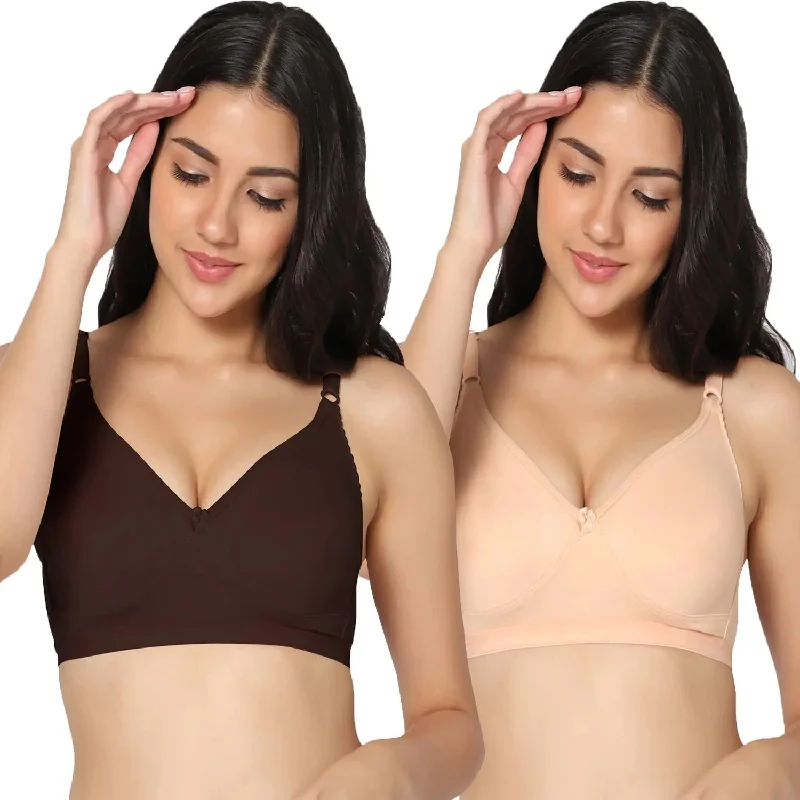 plus-size minimizer bra with smooth cupsFull Coverage Non-Padded Bra (Pack of 2)