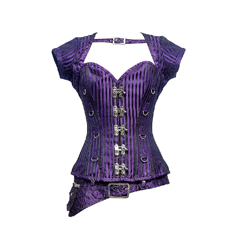 plus-size full-coverage shapewear for dressesCassia Steampunk Overbust Corset