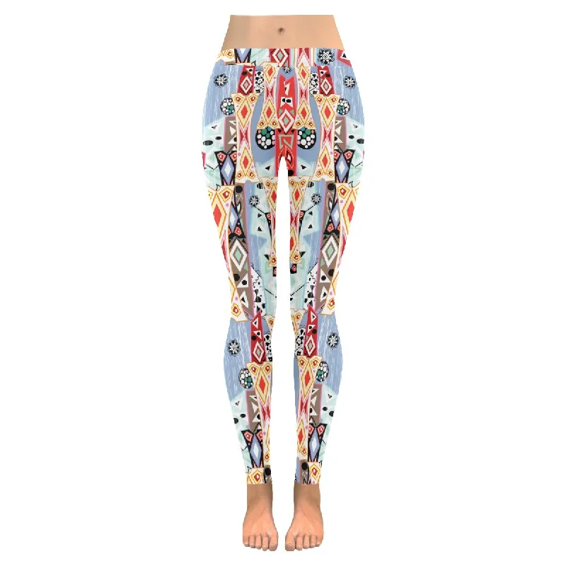 Zenzzle graphic Abstract  pattern print ladies low rise womens leggings